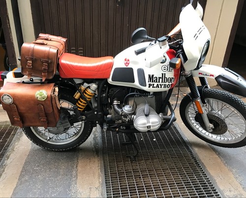 Porta attrezzi cuoio bmw r80 - bmw,