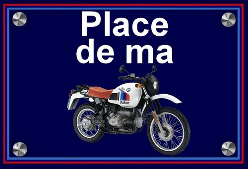 Plaque place bmw r - ", 80
