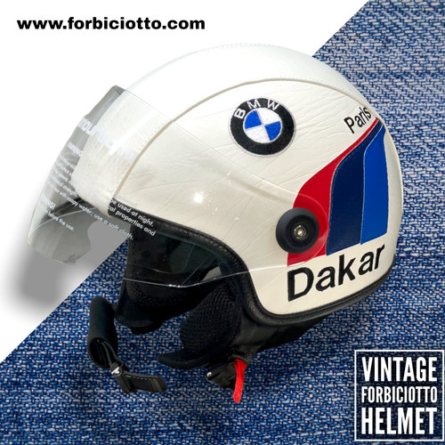 Casco pelle vintage visiera - casco,